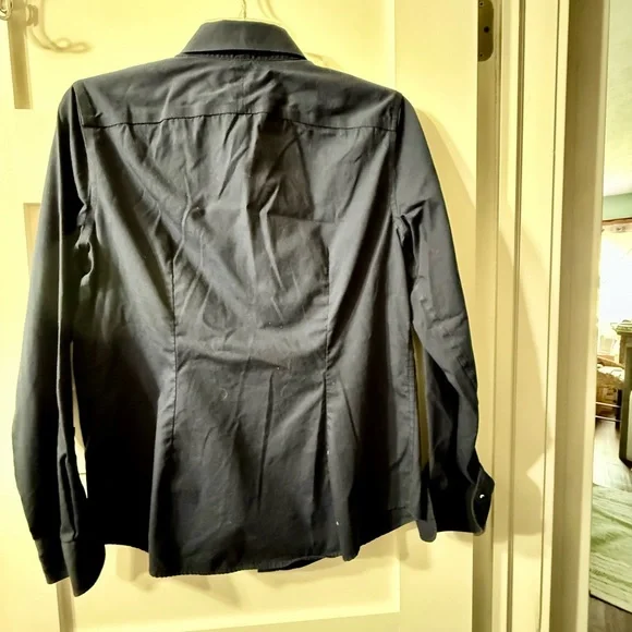 Lauren Ralph Lauren Dark Navy Non-Iron Shirt - Picture 3 of 5